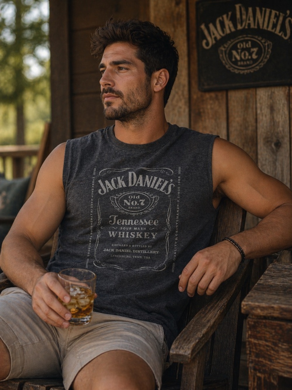 Jack Daniel’s Sleeveless Tank XXL Gray Whiskey Graphic Tee - Picture 10 of 10